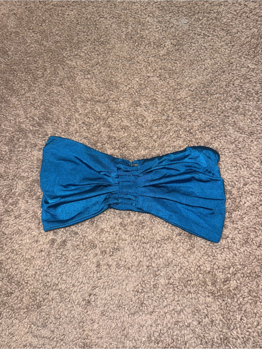 Aviator Nation Blue Bandeau Swim Top